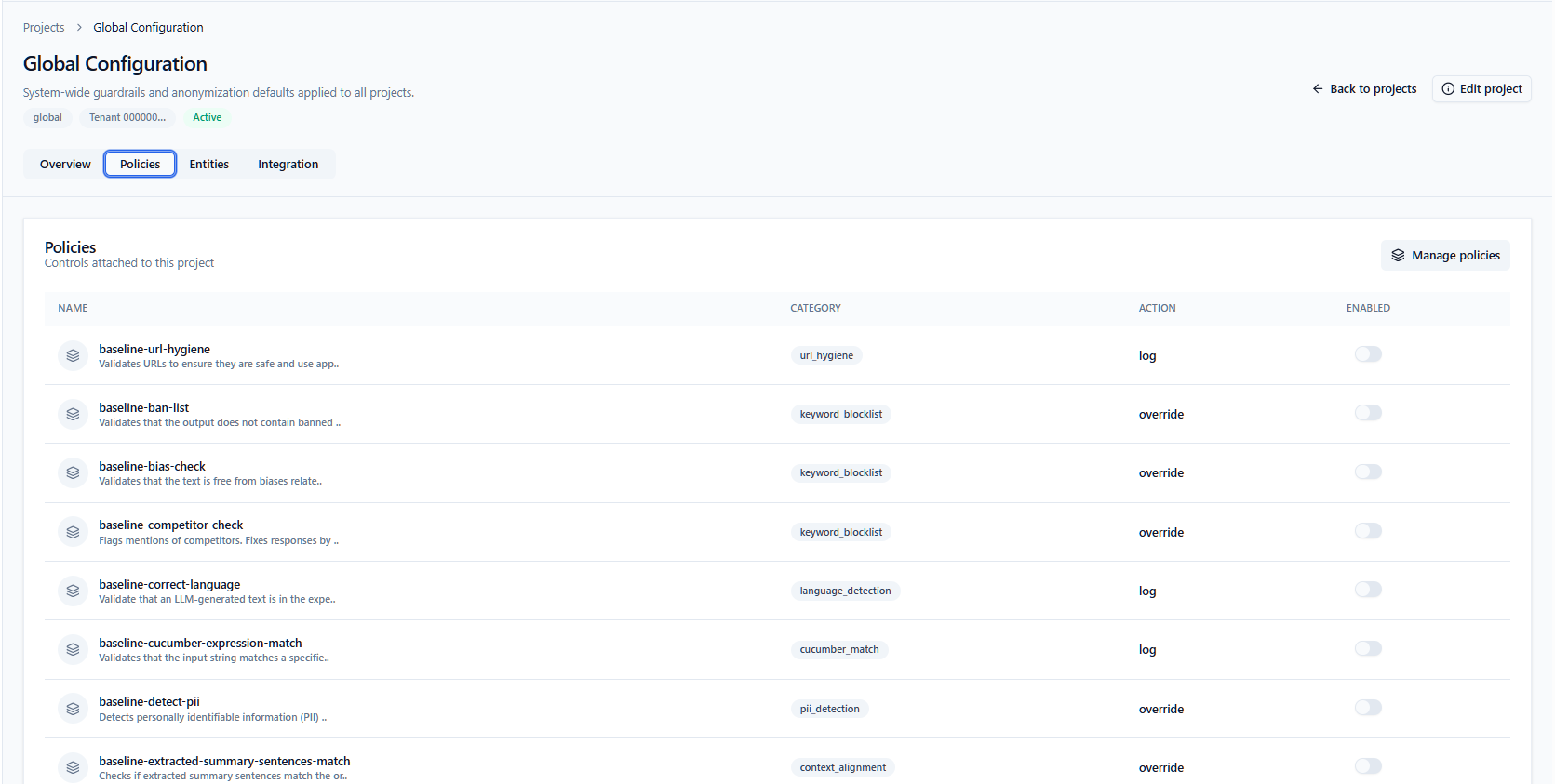 Provect Guard Policies - Configure and monitor guardrails in real-time